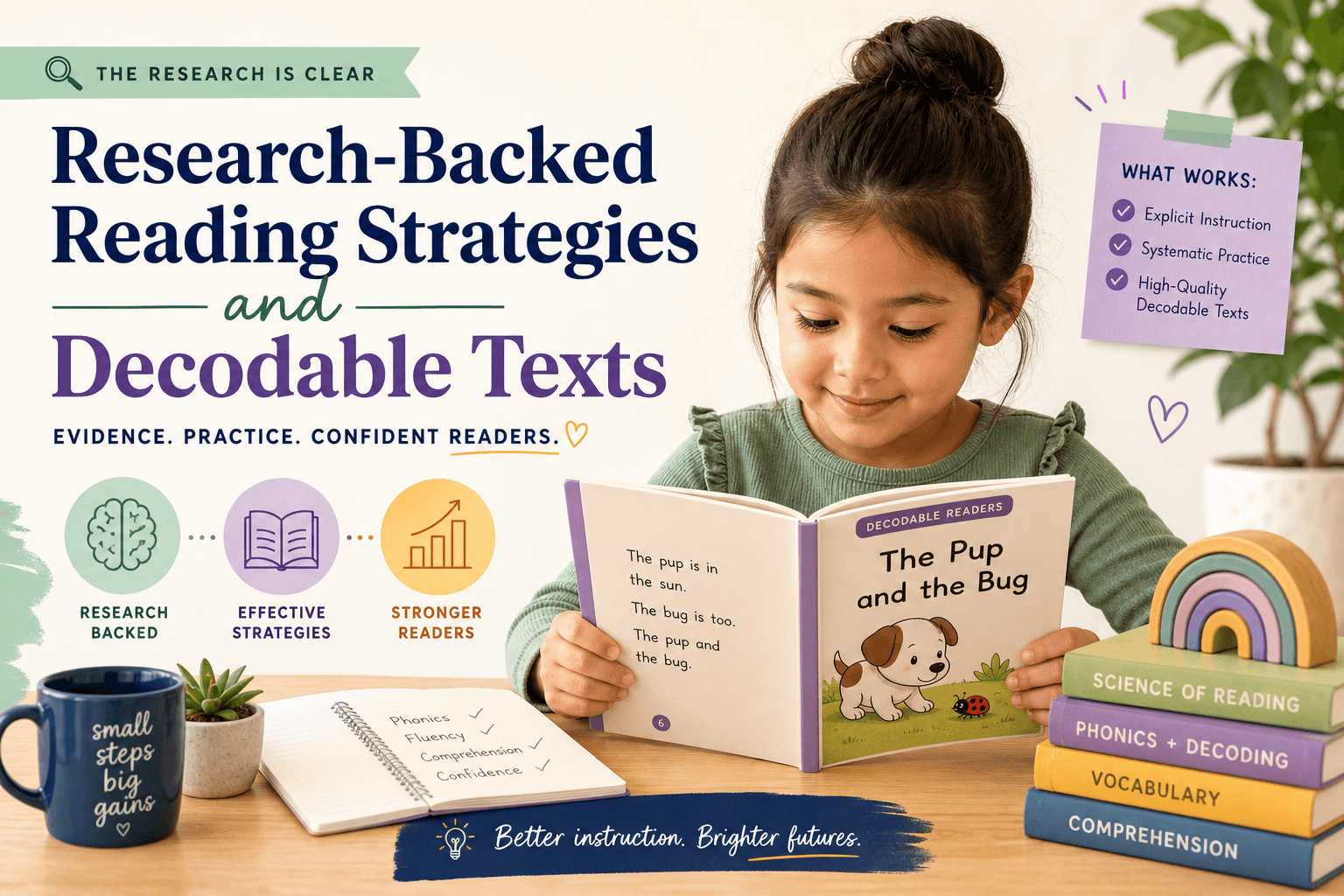 Research-backed reading strategies and decodable texts