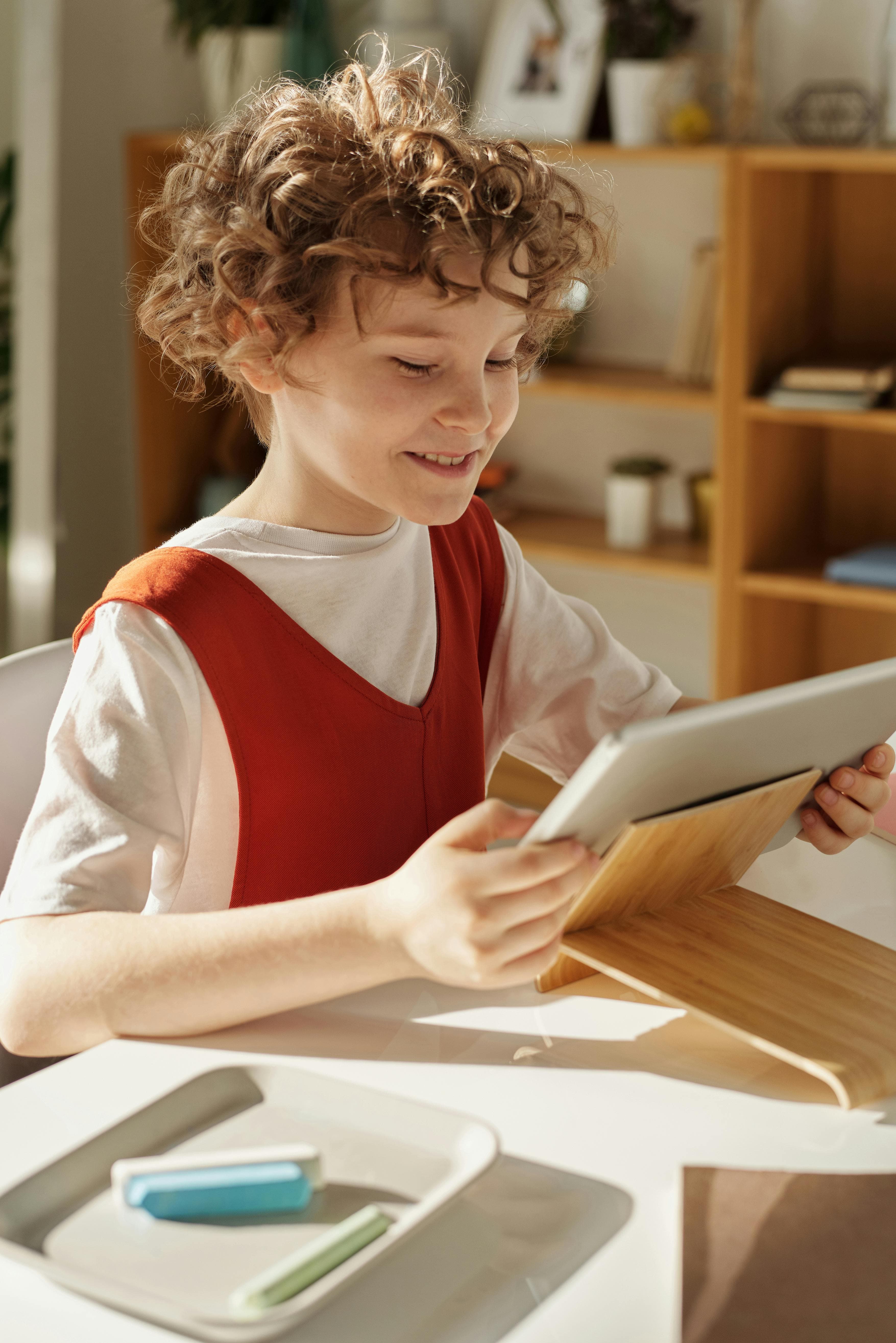 Kid reading